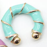 Gold Filled Enamel Multi-Color Ear Cuff (L175)