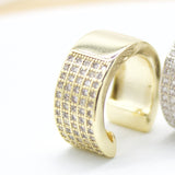 Thick Pave Ear Cuff with Micro CZ (L163)