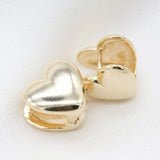 18K Gold Filled Small Heart Shaped Huggies Wrap Earrings (L250)