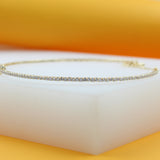 18K Gold Filled Neck Choker With Heart Zirconia Stones (H50)