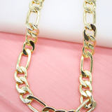 18K Gold Filled 9mm Figaro Chain (F66)