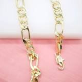 18K Gold Filled 9mm Figaro Chain (F66)