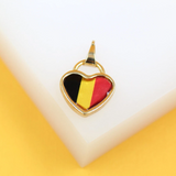 18K Gold Filled Flags Enamel Pendant