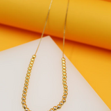 18K Gold Filled 4mm Beaded Chain Necklace