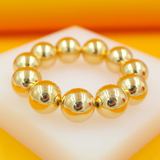 13mm Gold Beaded Necklace