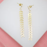 18K Gold Filled Arrow UP Dangle Drop Long Earrings (K306)