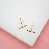 18K Gold Filled Bar Stud Earrings (L44A)(L50-51)