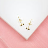 18K Gold Filled Bar Stud Earrings (L44A)(L50-51)