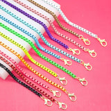 3mm Colorful Enamel Box Chains (G208-209)