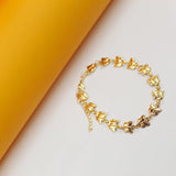 Gold Filled Butterfly Link Bracelet