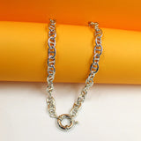 18K Gold Filled Mariner Slim Puffy Link Chain (F102)