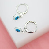 18K Gold Filled Evil Eye Drop Dangle Earrings