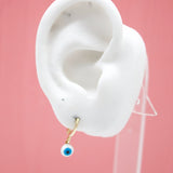 18K Gold Filled Evil Eye Drop Dangle Earrings