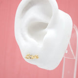 18K Gold Filled Love Stub Earrings
