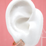 18K Gold Filled Huggies Earrings With Micro CZ Cubic Zirconia Stones