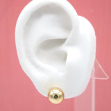 18K Gold Filled Ball Stud Earrings (L142)