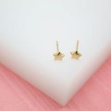18K Gold Filled Star Stud Earrings