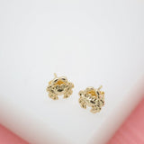 18K Gold Filled Sea Land Crab Stud Earrings