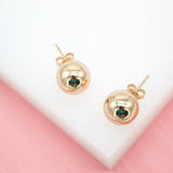 18K Gold Filled Ball Stud Earrings (L142)