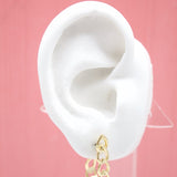 18K Gold Filled Small Half Hoop Stud Earrings