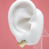 Gold Filled Squared Huggies Earrings (L247)