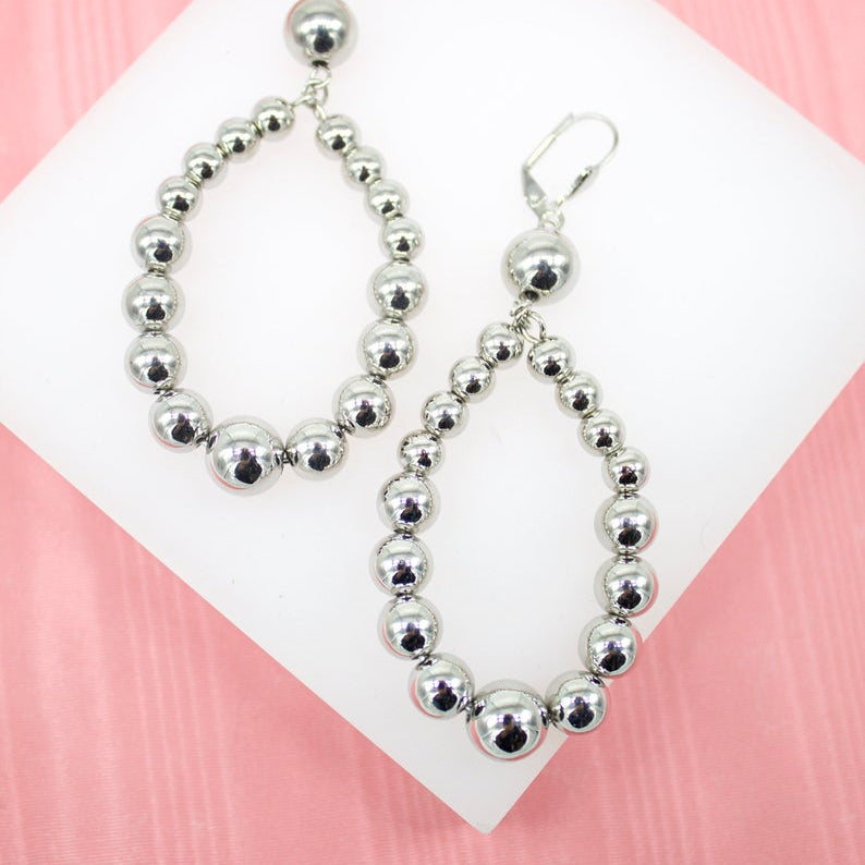 18K Gold Filled Beaded Earrings (K78)