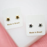 18K Gold Filled Star Stud Earrings