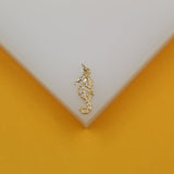 18K Gold Filled Sea Horse Pendant