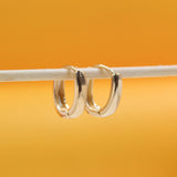 18K Gold Filled Small Thick Huggies Earrings