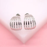 18K Gold Filled Striped Design Stud Earring (L26)