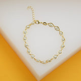 18K Gold Filled Pearl Bracelet (I115)