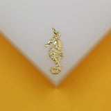 18K Gold Filled Sea Horse Pendant
