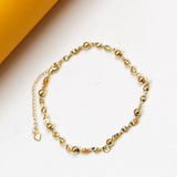 18K Gold Filled Beaded Twisted Chain Necklace