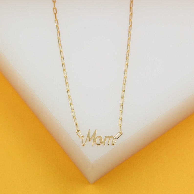 Mom Necklace in 18ct Rose Gold Plating | MYKA