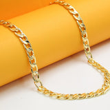 18K Gold Filled Thick Curb Link Bracelet (H62)(I14A)(E147)