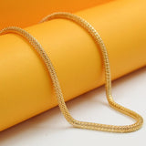 18K Gold Filled Round Mesh Bracelet Chain (I357A)